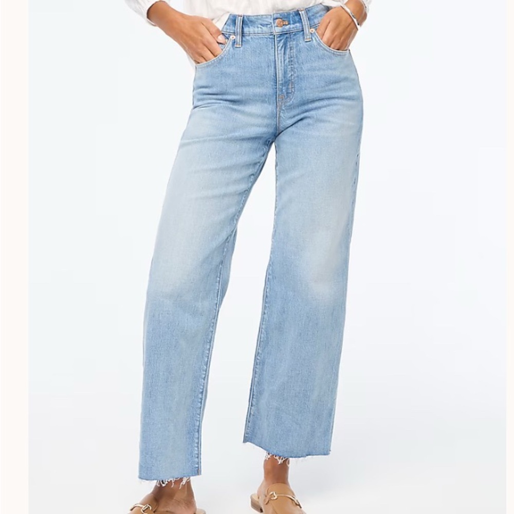 JCrew Wide Leg Crop Jeans